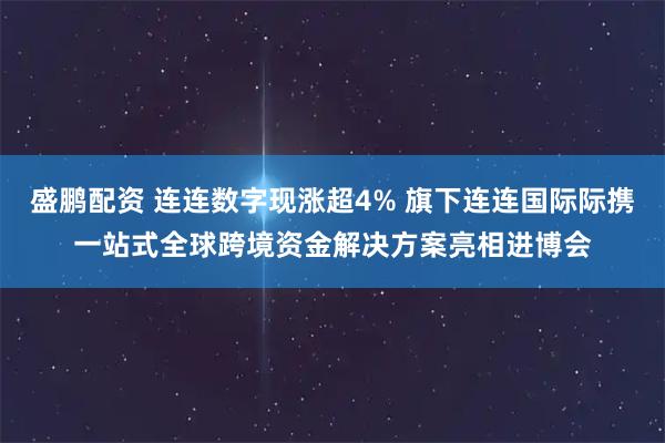 盛鹏配资 连连数字现涨超4% 旗下连连国际际携一站式全球跨境资金解决方案亮相进博会